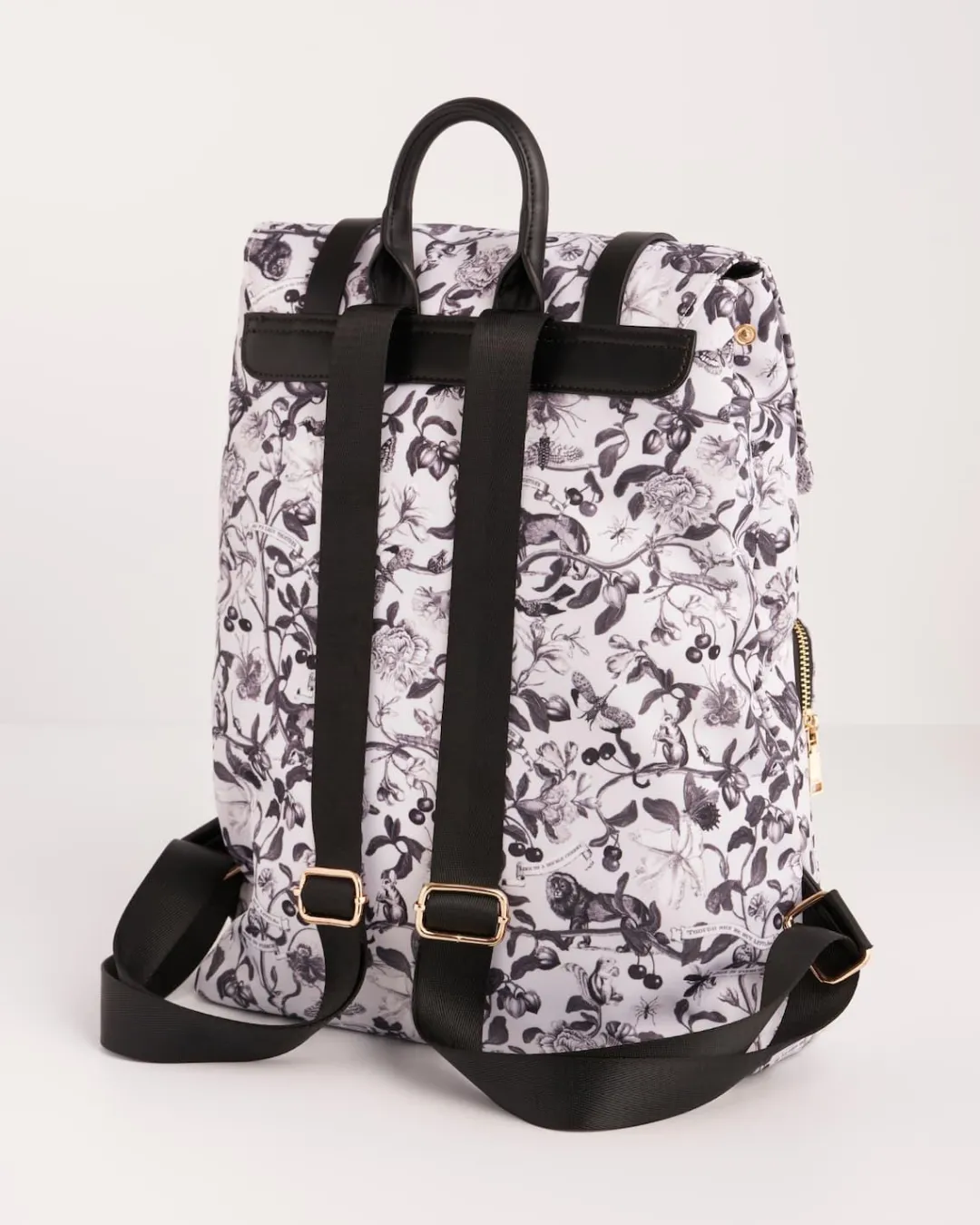 Fashion Fable England Tree Of Life Monochrome Medium Backpack