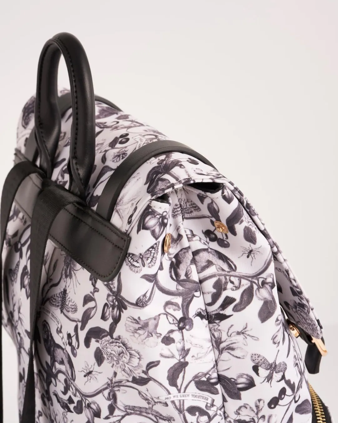Fashion Fable England Tree Of Life Monochrome Medium Backpack