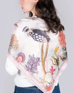 Hot Fable England Tropical Escape Square Scarf