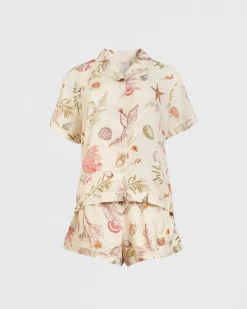 Clearance Fable England Whispering Sands Lotus Pink Short Pajamas