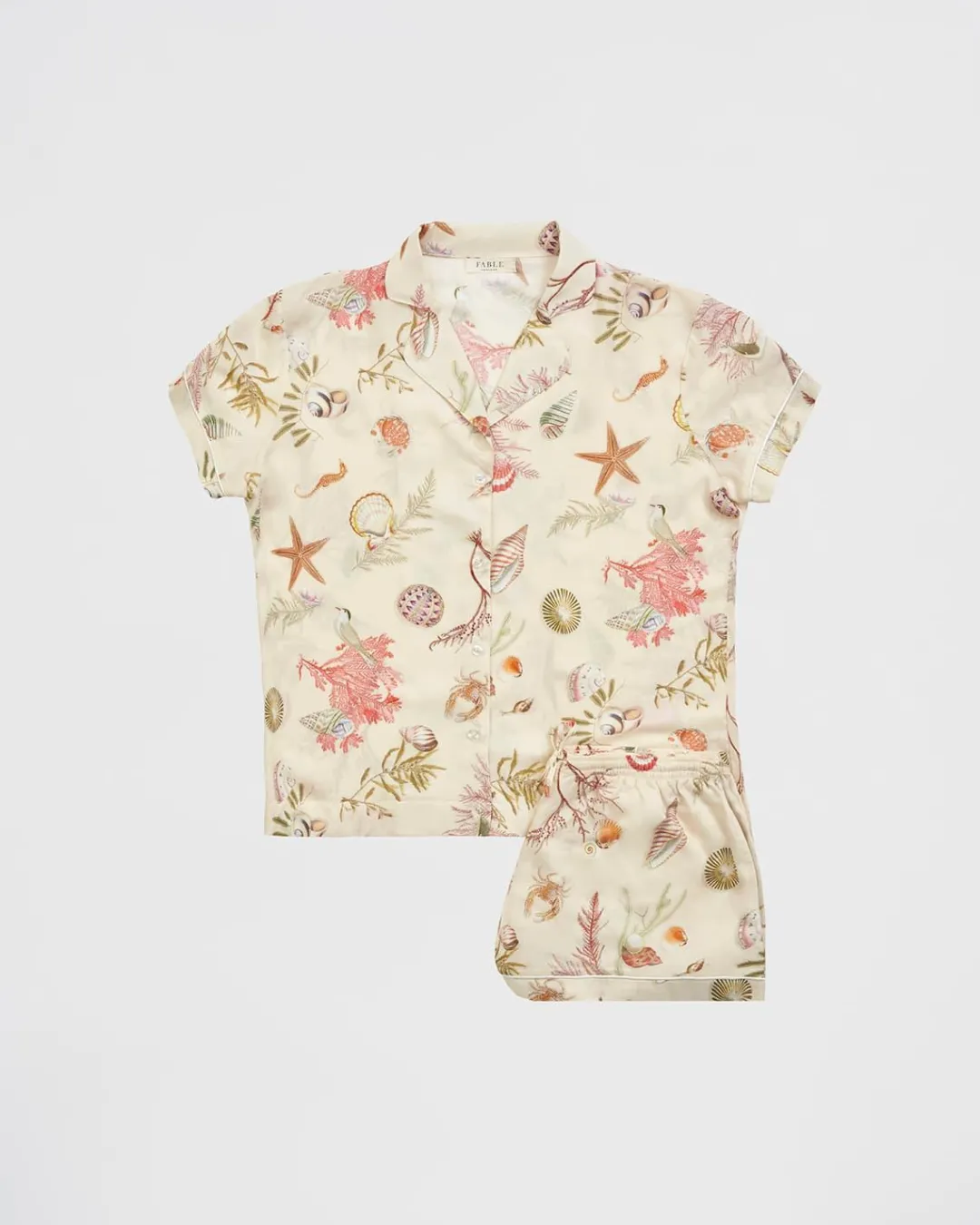 Clearance Fable England Whispering Sands Lotus Pink Short Pajamas