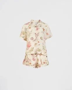 Clearance Fable England Whispering Sands Lotus Pink Short Pajamas