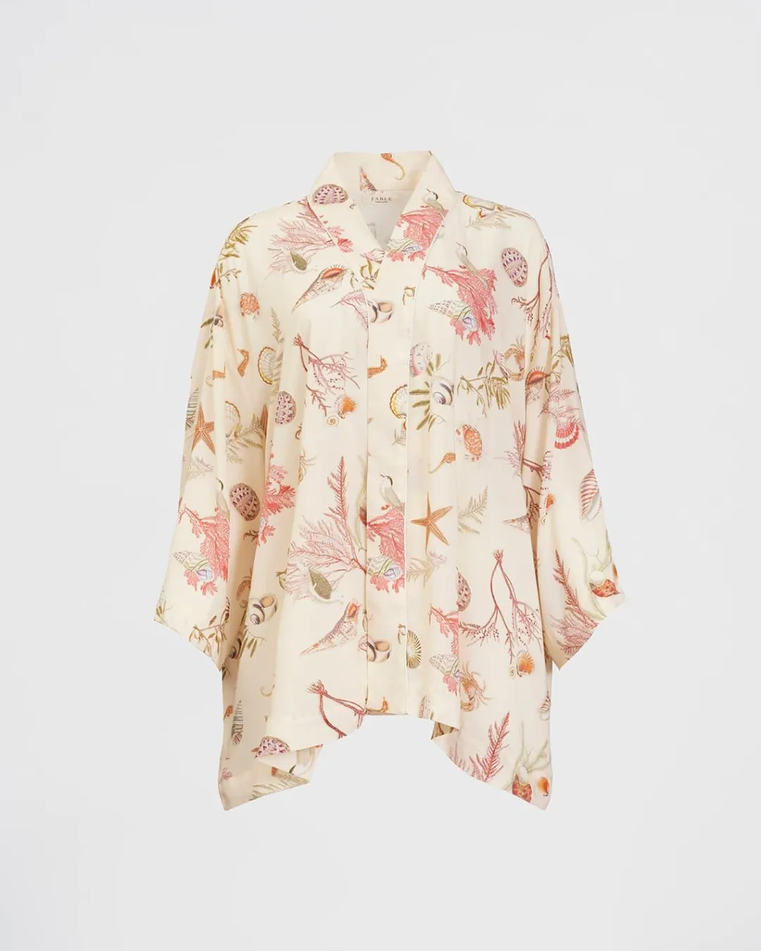 Outlet Fable England Whispering Sands Lotus Pink Short Kimono