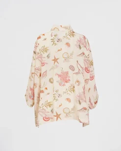 Outlet Fable England Whispering Sands Lotus Pink Short Kimono