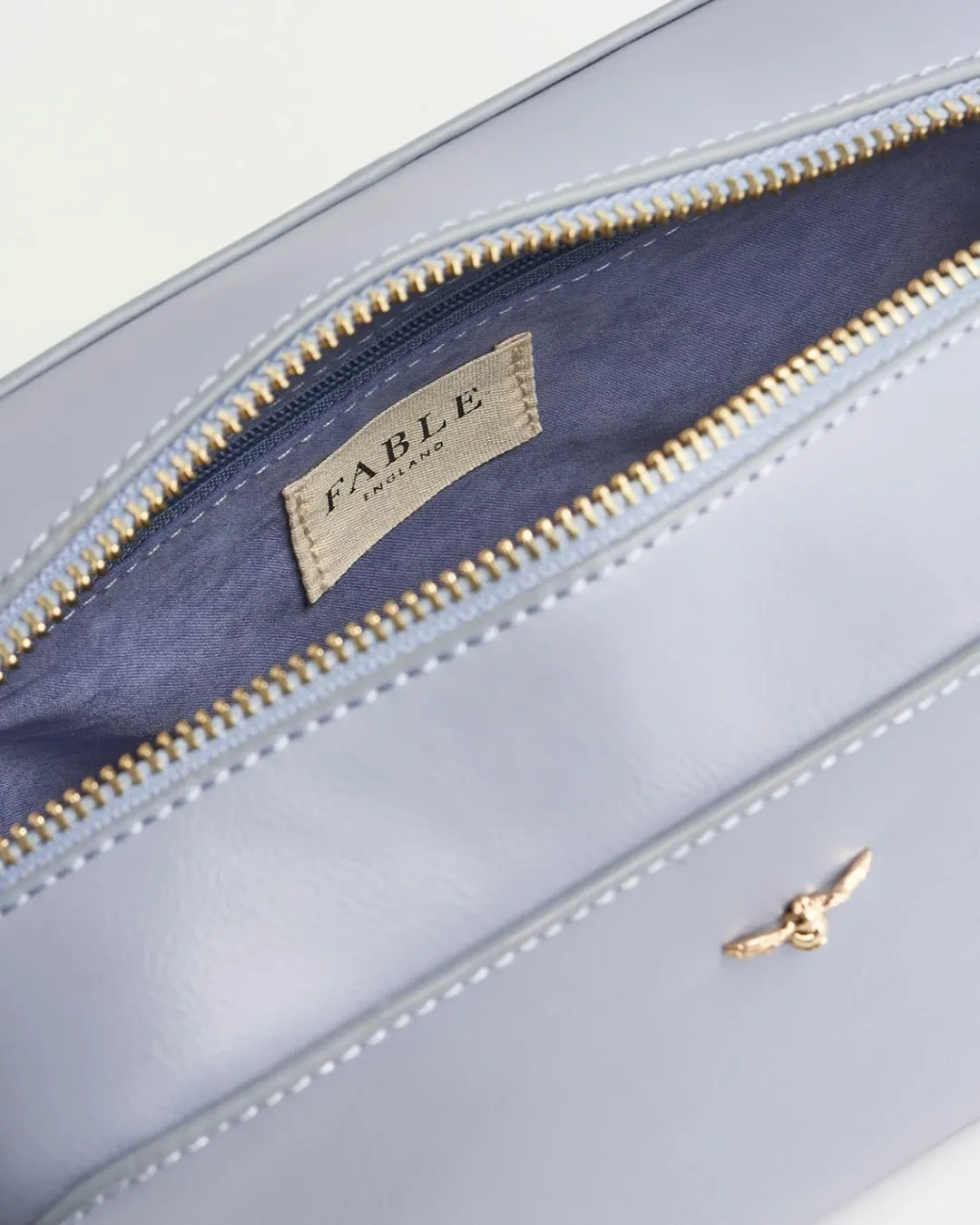 Discount Fable England Whispering Sands Powder Blue Camera Bag