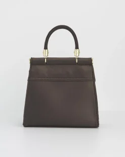 Hot Fable England Wolf & Moon Charcoal Embroidered Satin Tote