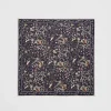 Online Fable England Wolf Garden Navy Square Scarf