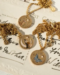 Best Fable England Wolf Spirit Guide Pendant Necklace