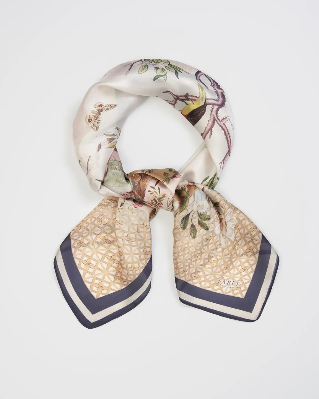 New Fable England Wonderland Narrative Square Scarf