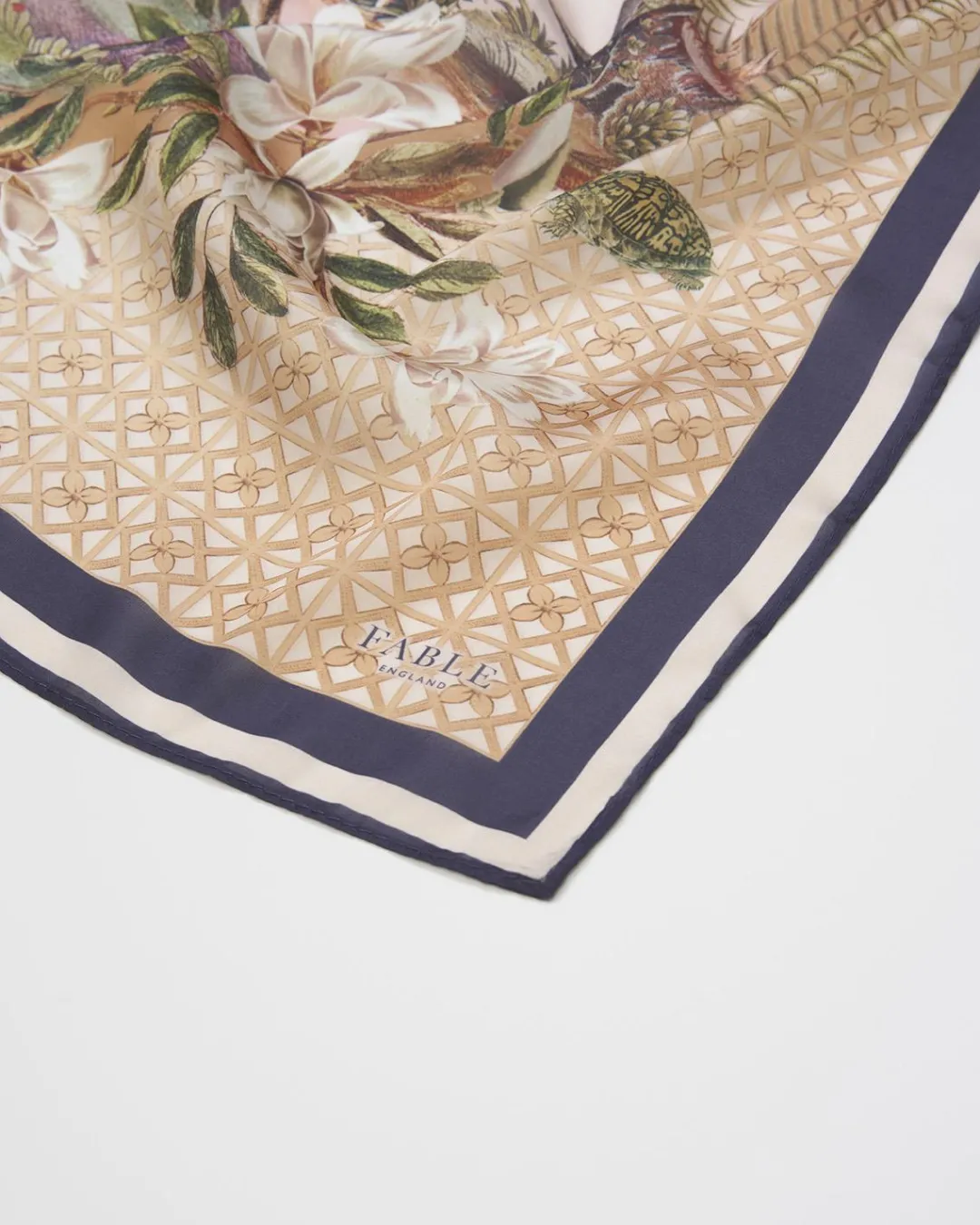New Fable England Wonderland Narrative Square Scarf