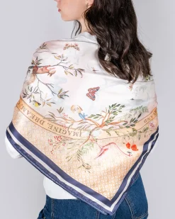 New Fable England Wonderland Narrative Square Scarf