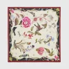 Discount Fable England Wonderland Scene Ivory Square Scarf