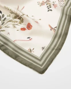 Hot Fable England Wonderland Toile Silky Scarf