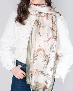 Hot Fable England Wonderland Toile Silky Scarf