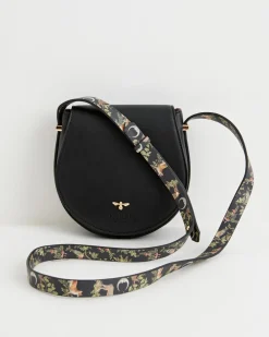 Fashion Fable England Woodland Toile Saddle Bag - Black